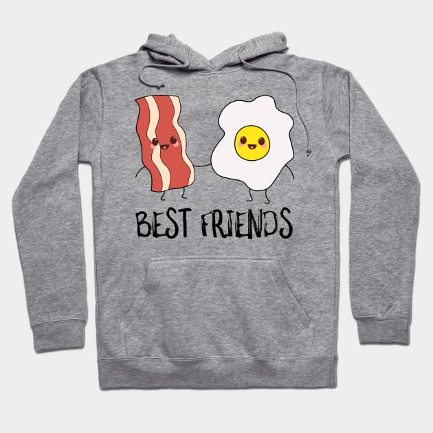 Bacon and Eggs Best Friends Hoodie by SusurrationStudio